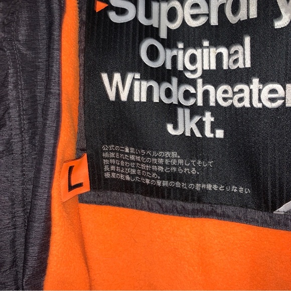 BRITISH DESIGNED JAPAN SPIRIT SUPERDRY WINDCHEATER  JACKET SIZE L PREOWNED - Picture 9 of 12